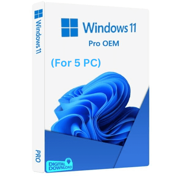 Windows 11 Professional For 5 PC softwareskey